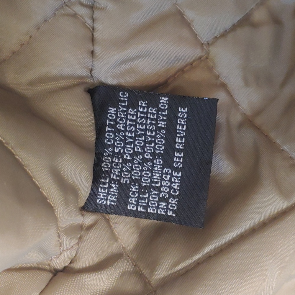 VTG L.E.I. Corduroy Trucker Jacket Beige Sherpa Collar Button Coat Womens Size L - Picture 8 of 8